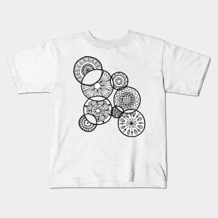 Abstract Mixed Mandala Circles Kids T-Shirt